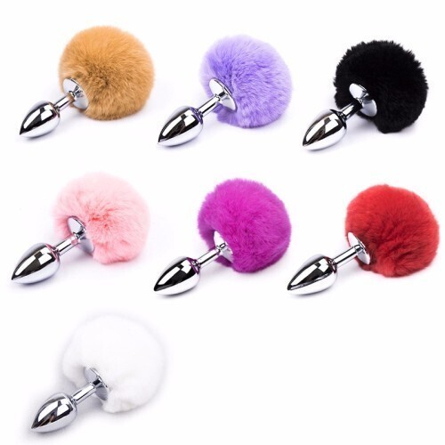 Queue De Lapin Cosplay - Plug Anal Métal - Accessoire Déguisement Bunny Furry - Neuf (adulte)