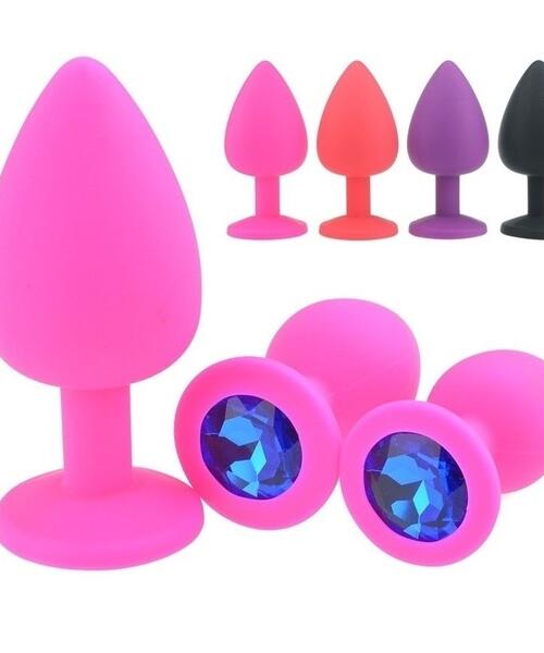 Silicone Jewel Butt Plug