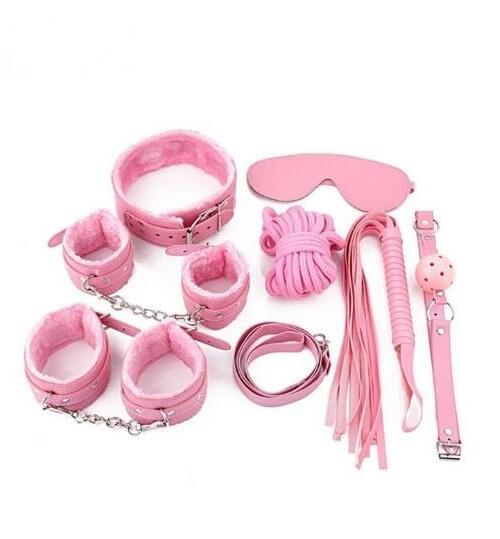 Pink BDSM 7 Pcs Sex Set