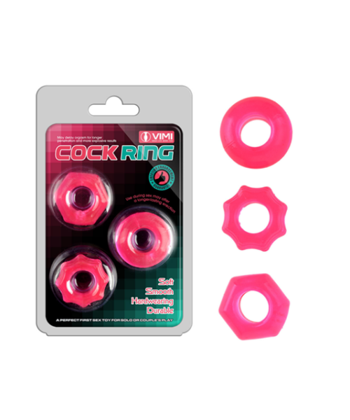 Cock Ring Erection Enhancer - 3pcs
