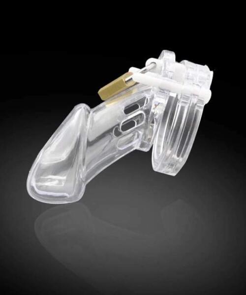 Long Penis Chastity Device With 5 Size Penis Ring