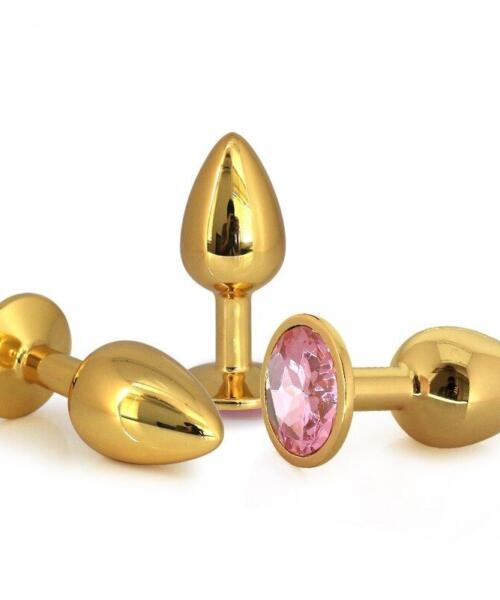 Stainless Steel Butt Plug With Jewel Anal Butt Plug