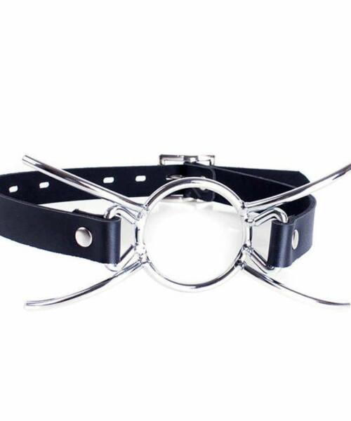Stainless Steel X Style Flirting O ring Open Mouth Gag