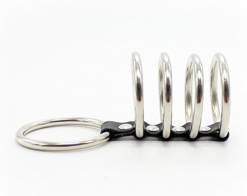 Chastity Cockring - Stainless Steel Cock Rings 5 Rings