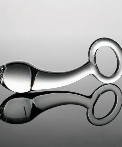 Transparent Glass Stimulator Penis Anal Butt Plug