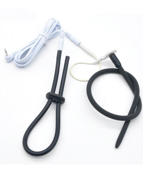 EStim Electric Shock Penis Urethral Sound And Cockring