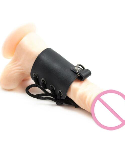 PU Leather Lined Ball Stretcher / Cock Harness