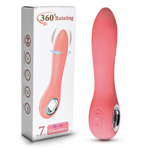 Silicone 7 Speeds Vibrator with Rotation