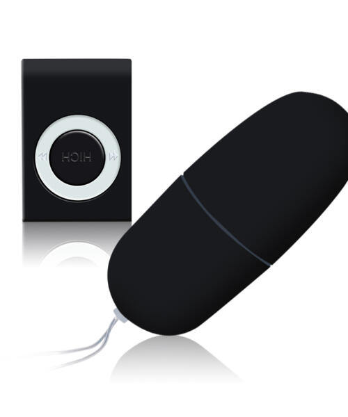 Wireless Remote Control Vibrating Egg - Black
