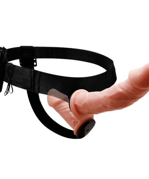 Double Ended Vibrating Dildo Strap-On Harness