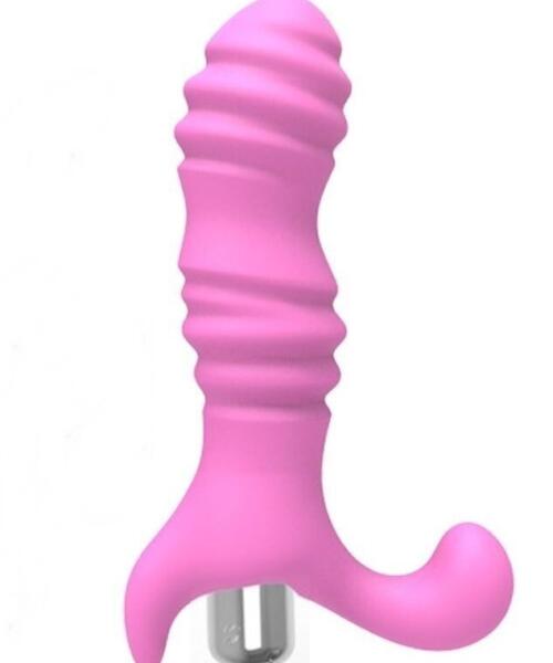 Backdoor Rocking Pink Prostate Vibrator - Ribbed Massager