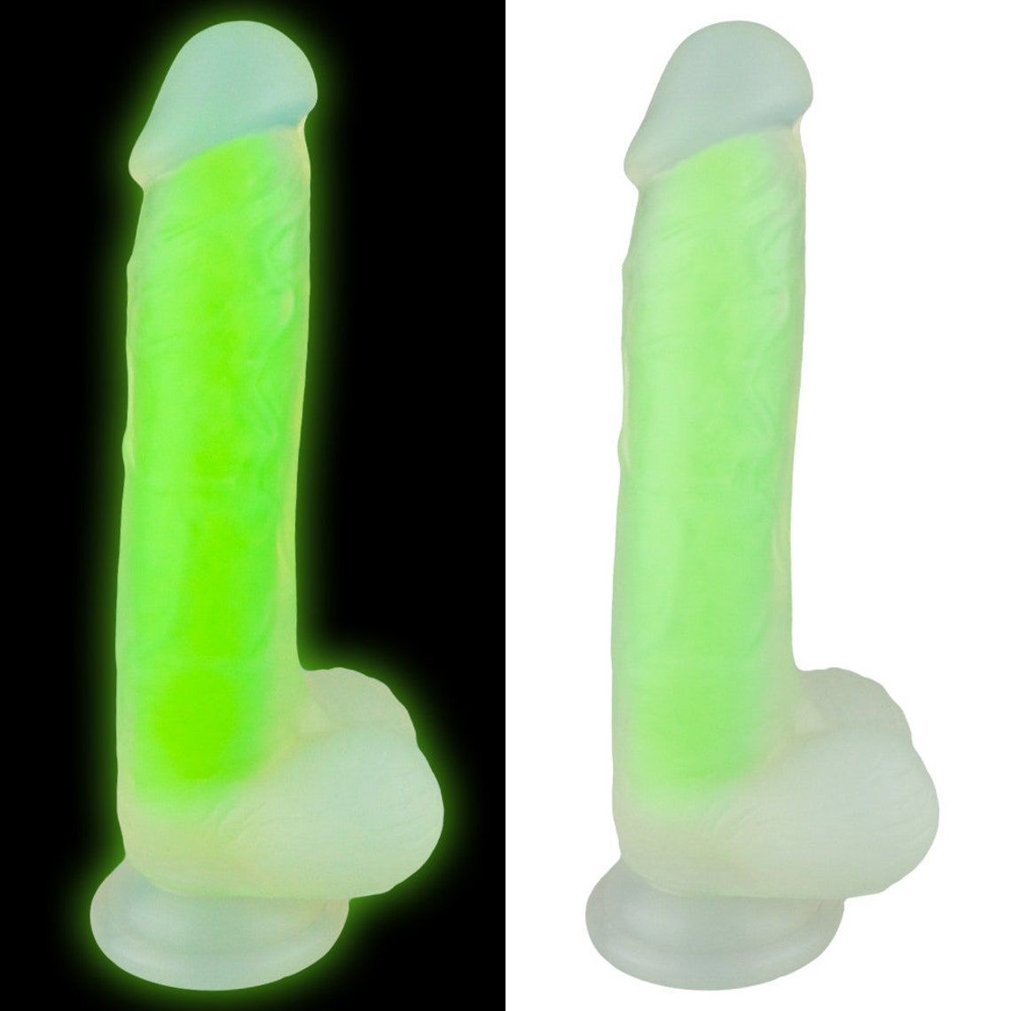 Double Layer Luminous Glow In The Dark Dildo