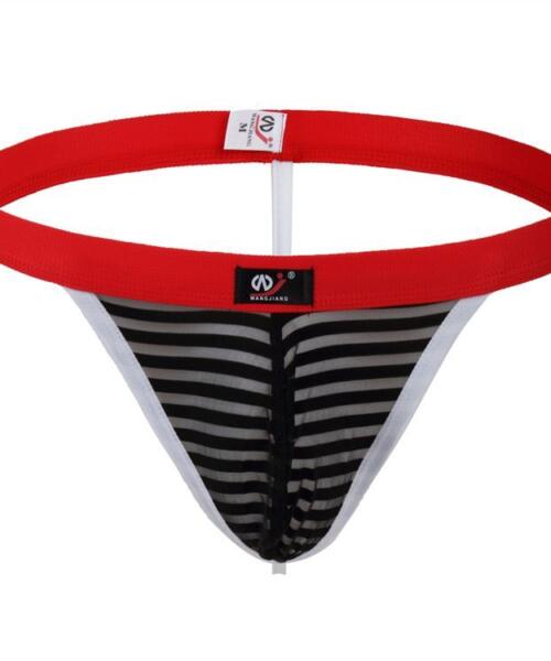 WJ Transparent Black Thong