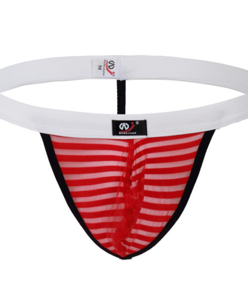 WJ Transparent Red Thong