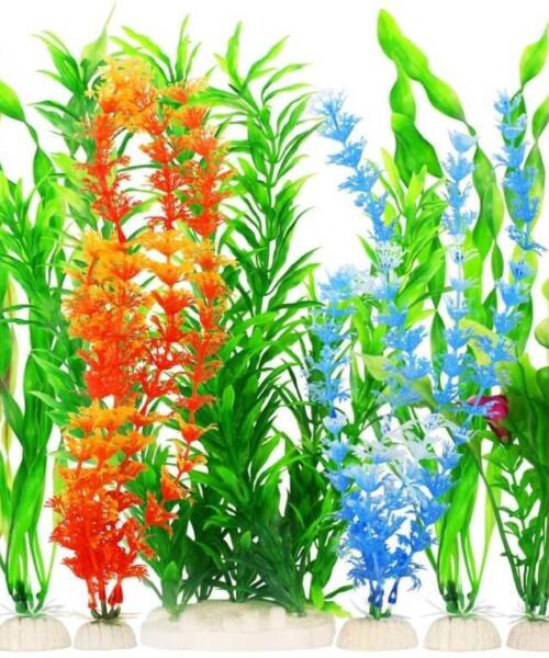 Artificial Plastic Fish Tank Plants - Aquarium Décor