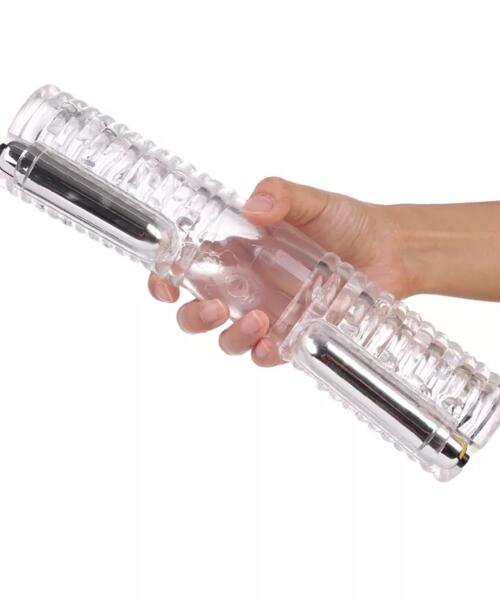 Head to Head Vibrating Masturbator Sleeve