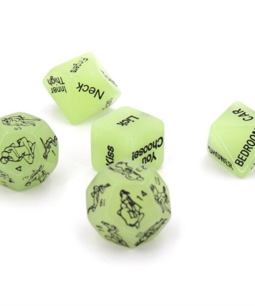 Luminous Sex Position Glow In The Dark Dice Set