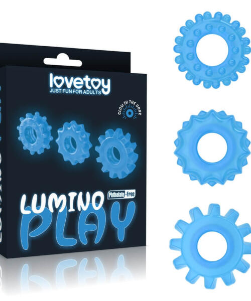 Lovetoy Lumino Play Penis Rings Set