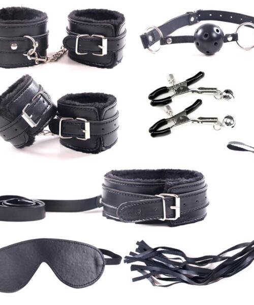 Black BDSM 7 Pcs​ Sex Set