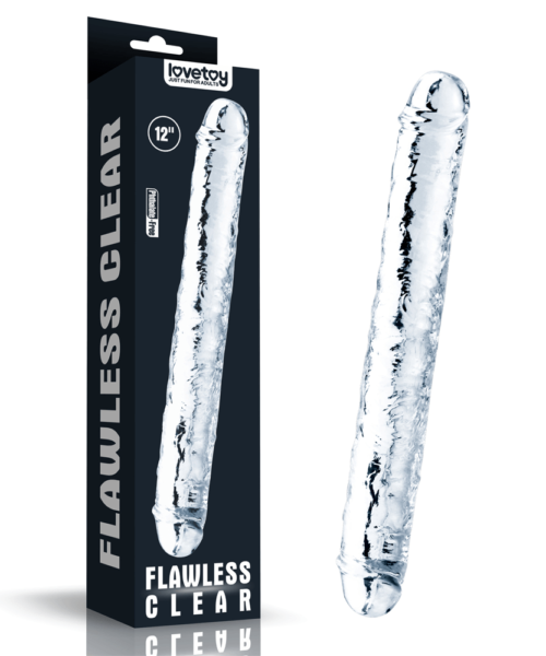 Lovetoy Flawless 12'' Clear Double Dildo