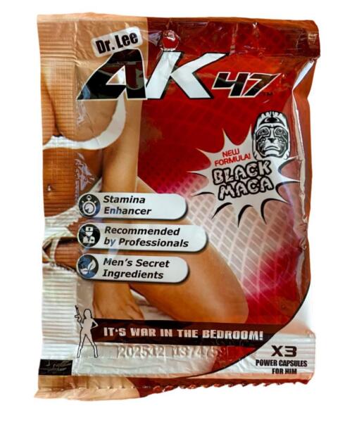AK47 Power Capsules with Black Maca (3 Capsules)