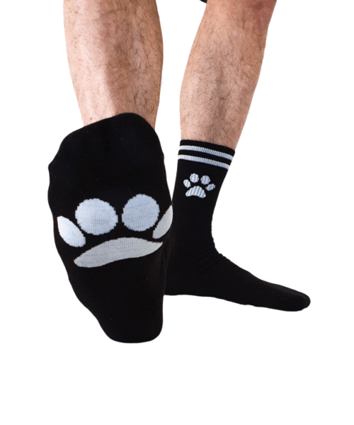 ​Puppy Play Paw Black Socks