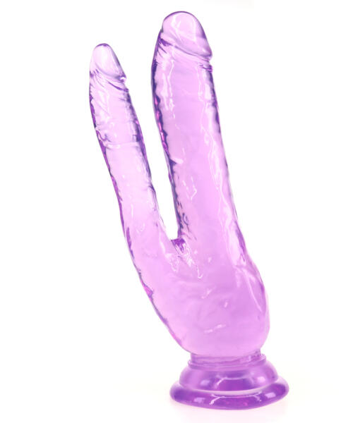 Double Head Realistic Dildo With Suction Cup