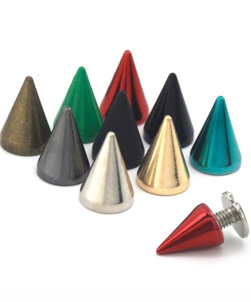 Cone Spike Studs with Screws (20pcs)