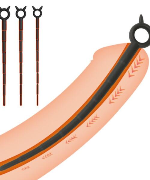 Devil Horns Silicone Urethral Sound Dilator