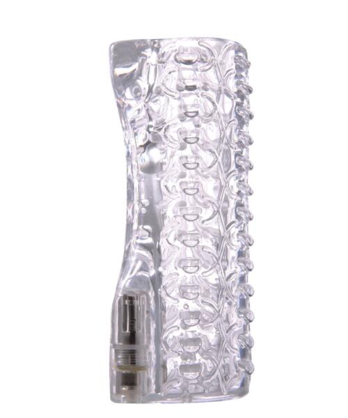 Vibrating Transparent Silicone Training Cup for Men