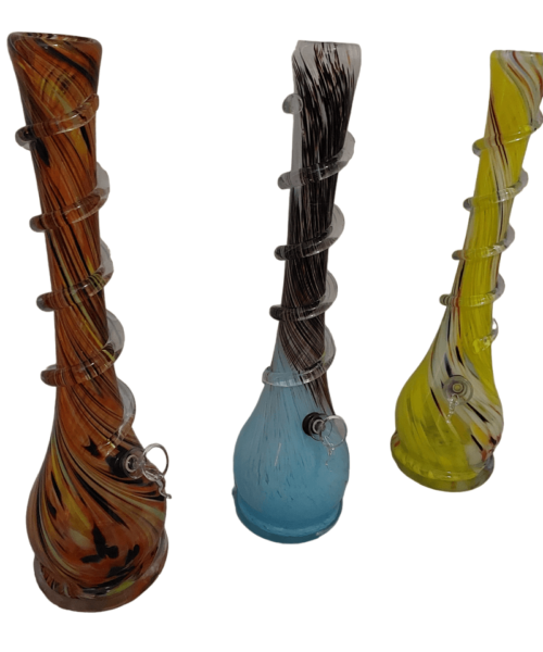 ​Glass Bubble Base Water Bong - Large 42cm