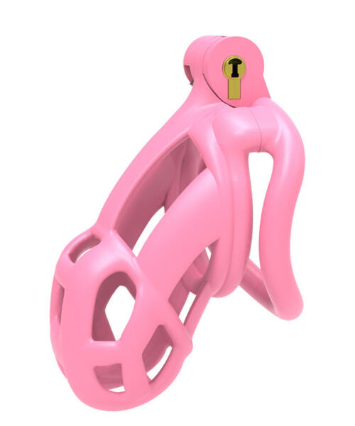 Pink Cobra Lightweight Chastity Cage Built In Lock