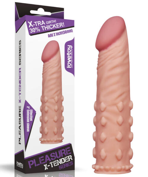 Lovetoy Pleasure X Tender Bumpy Penis Sleeve