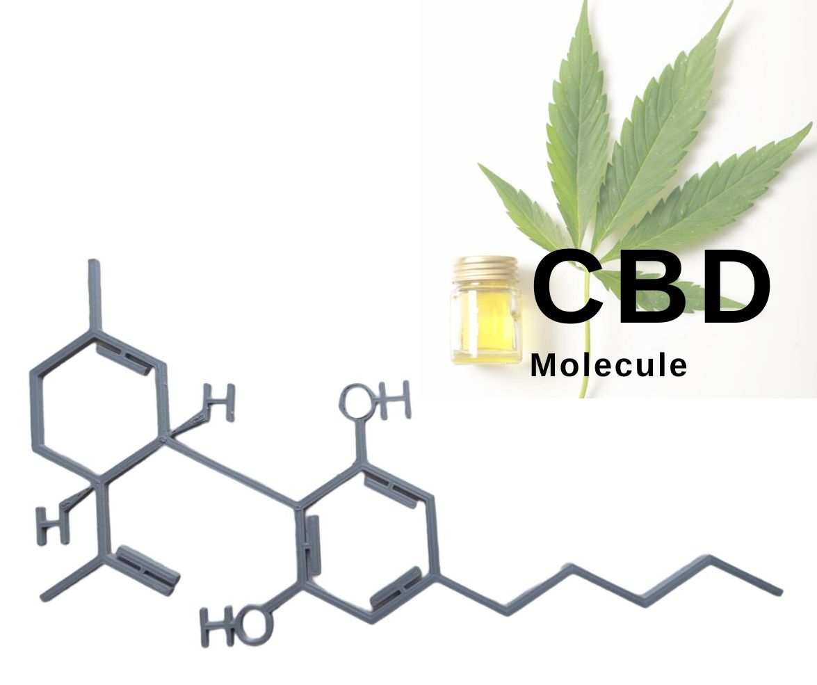CBD Molecule Wall Art