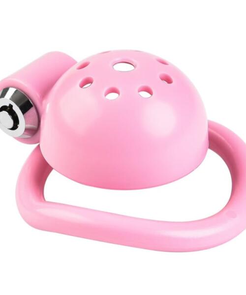 Sissy Pink Dome Chastity Cage
