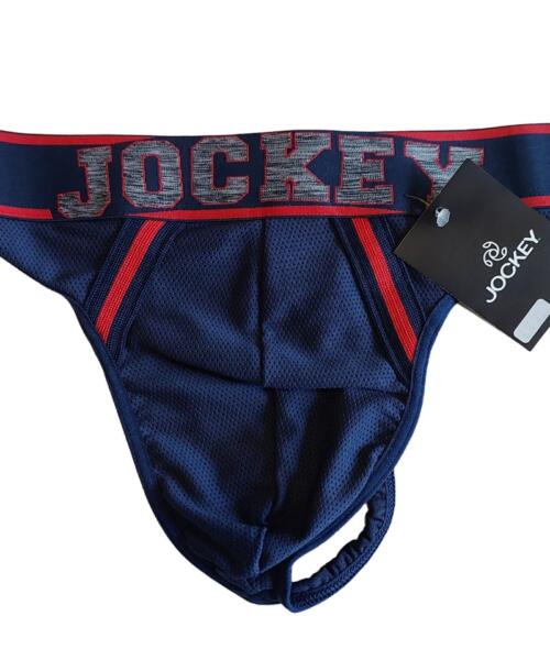 Jockey Men's G-string - Design Blue/Red