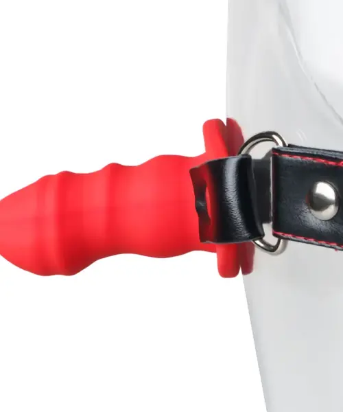 Strap-On Red Leg Dildo Harness