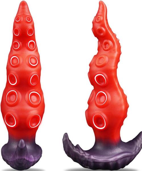 Red Devil Tentacle Fantasy Anal Dildo