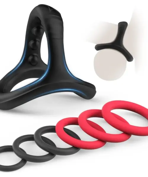 Silicone Cock Ring Set - 7pcs