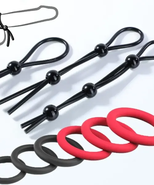 Silicone Cock Ring Set - 9pcs