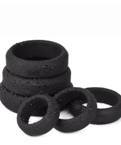 Silicone Cock Ring Set - 6pcs