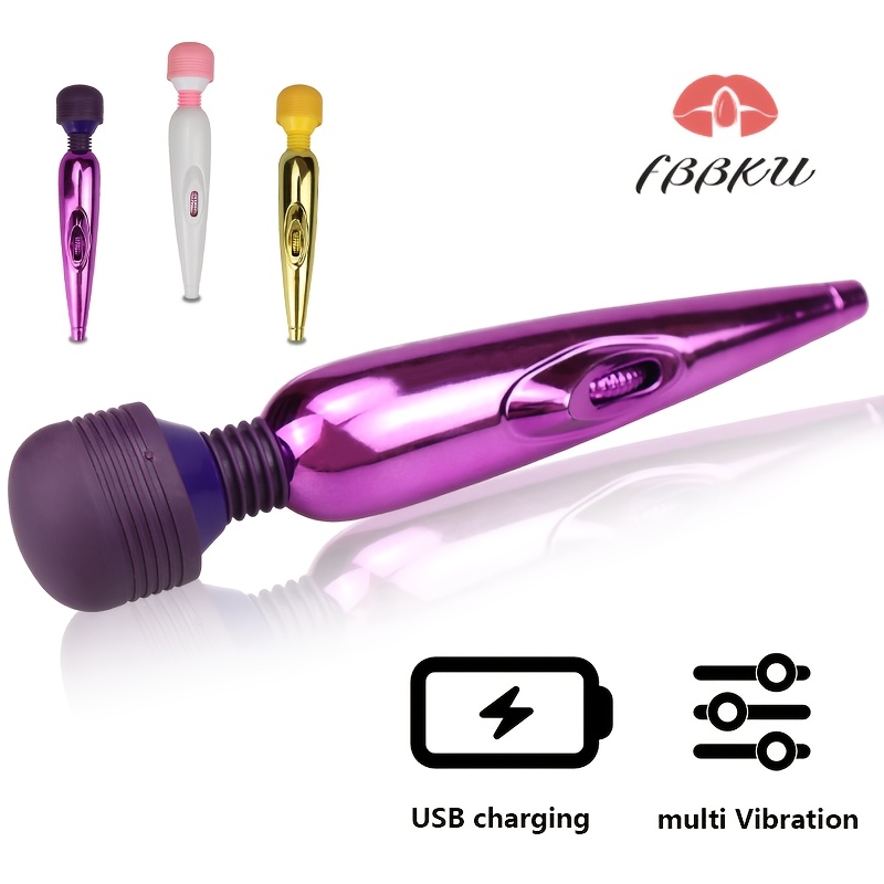 Multi-Frequency USB Rechargeable Wand Vibrator