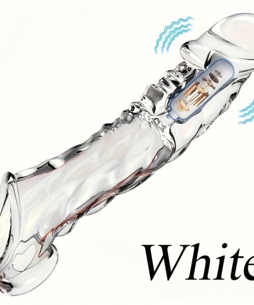 Large Cock Ringwith Vibrator Ring - white