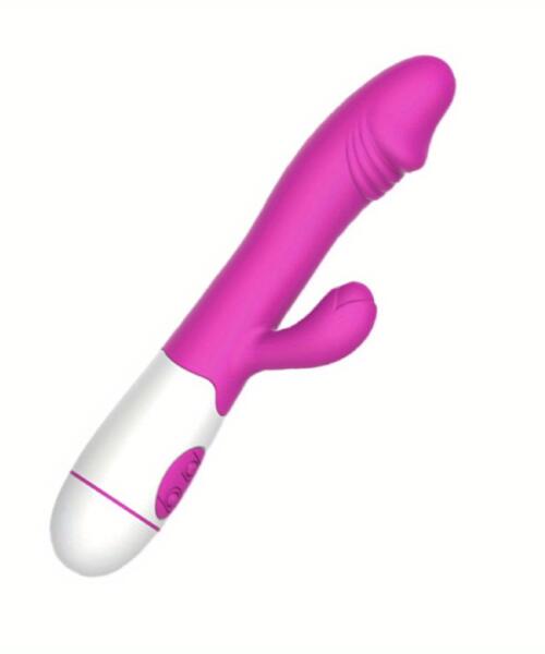 30 Vibration Dual G-Spot Stimulator and Vibrator - Rose Red