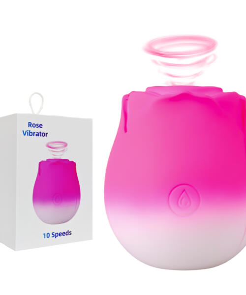 10-Function Silicone Rechargeable Clitoral Sucking Rose Sex Toy